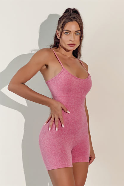 Spaghetti Strap Active Romper