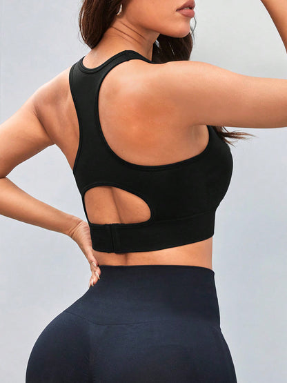 Cutout Racerback Scoop Neck Active Tank