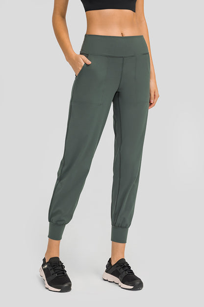 Millennia Wide Waistband Slant Pocket Pants