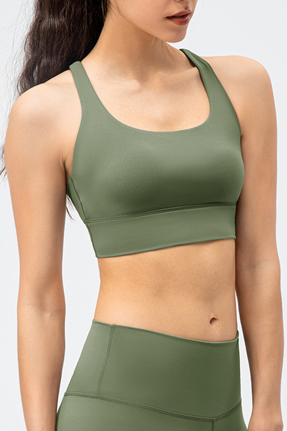 Crisscross Square Neck Active Tank