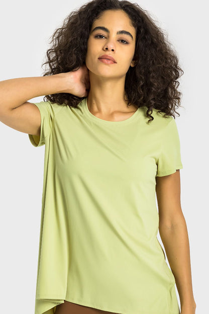 Millennia Tie Back Short Sleeve Sports Tee